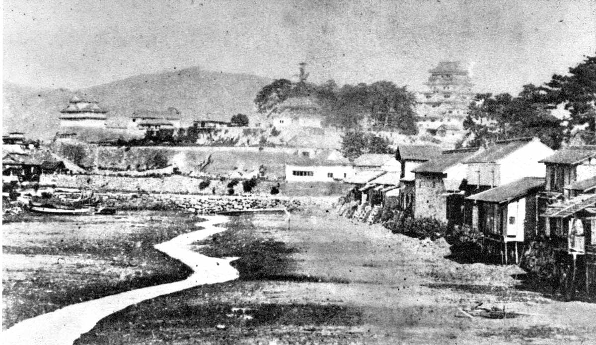 明治28年頃　入江から見た福山城