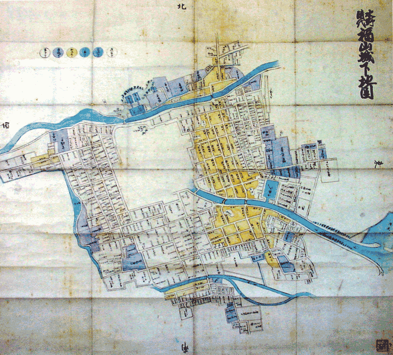 水野時代福山城下地図