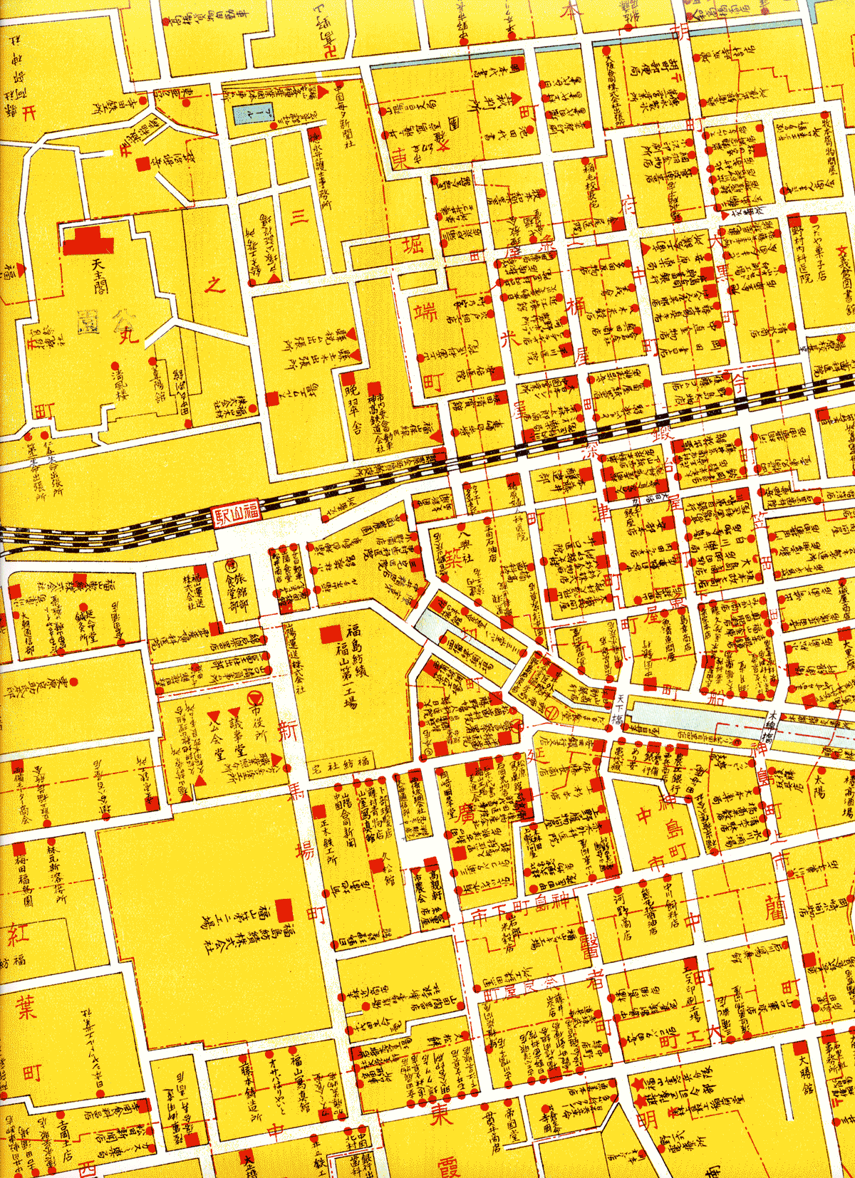 昭和11年　中心市街地地図