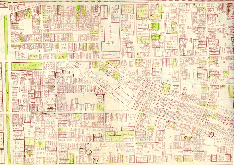 昭和30年の駅前地図